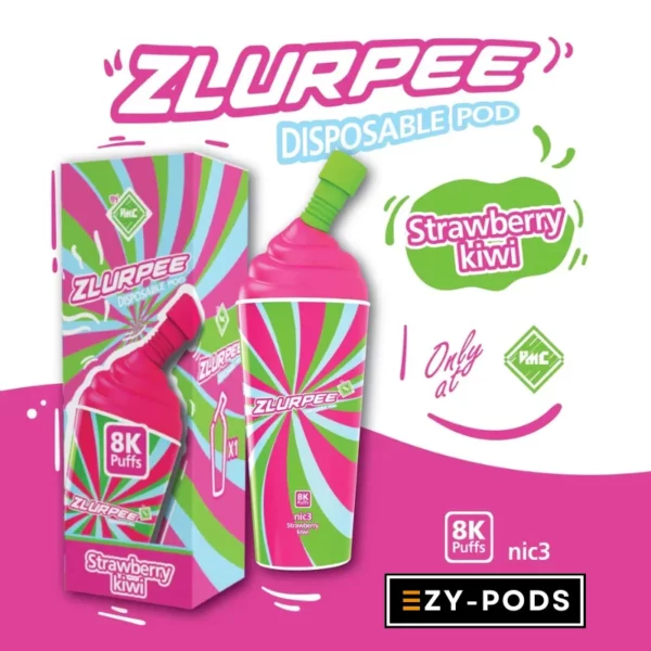 VMC Zlurpee 8000 คำ กลิ่น Strawberry Kiwi