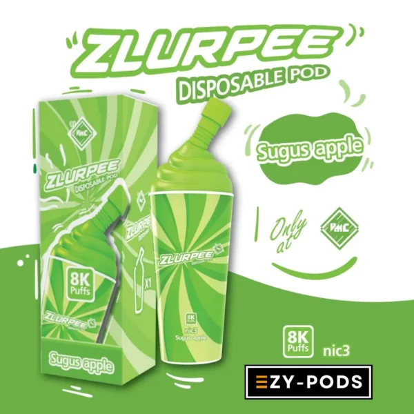 VMC Zlurpee 8000 คำ กลิ่น Sugus Apple