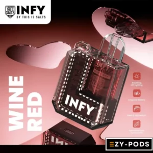 INFY Cube Box พอตเปลี่ยนหัว Wine Red