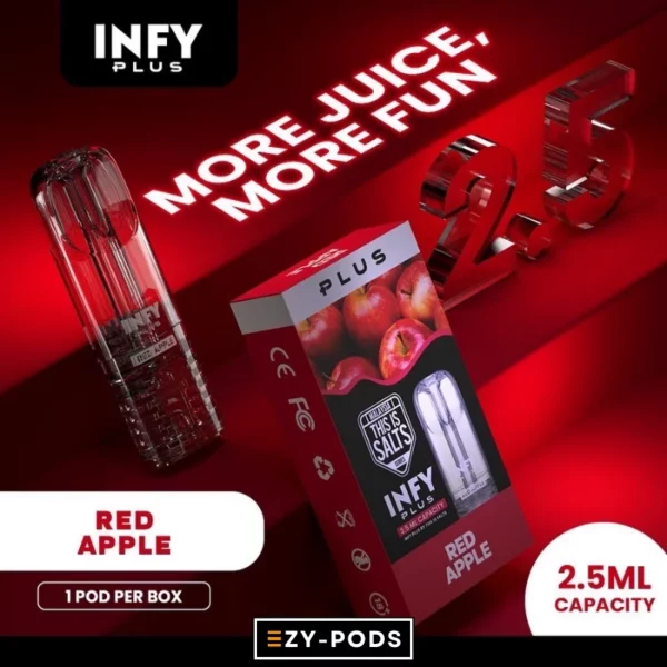 INFY Plus 2.5 ml หัวพอต กลิ่น Red Apple