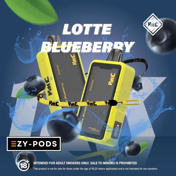 VMC 12000 Puffs พอตใช้แล้วทิ้ง กลิ่น Lotte Blueberry