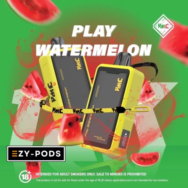 VMC 12000 Puffs พอตใช้แล้วทิ้ง กลิ่น Play Watermelon