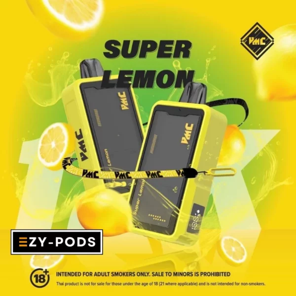 VMC 12000 Puffs พอตใช้แล้วทิ้ง กลิ่น Super Lemon