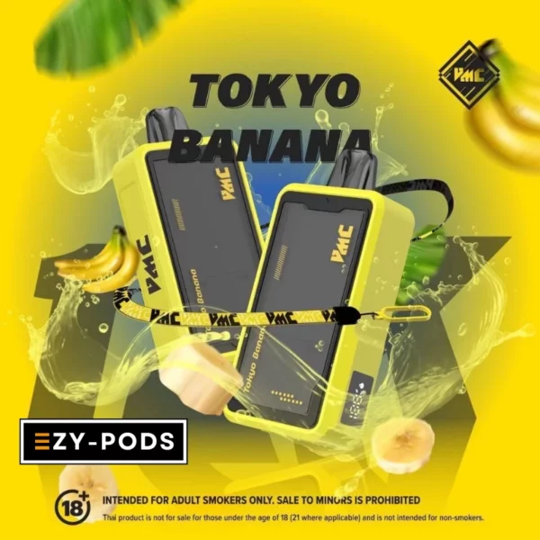 VMC 12000 Puffs พอตใช้แล้วทิ้ง กลิ่น Tokyo Banana