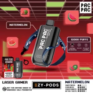 พอตใช้แล้วทิ้ง PACPAC Laser Gamer 12000 คำ กลิ่น Watermelon