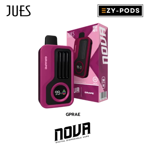 พอตใช้แล้วทิ้ง JUES NOVA 10000 คำ กลิ่น Grape