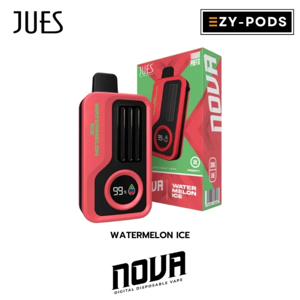 พอตใช้แล้วทิ้ง JUES NOVA 10000 คำ กลิ่น Watermelon Ice