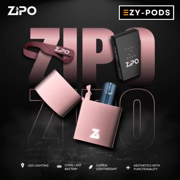 ZIPO สีชมพู พอตเปลี่ยนหัว